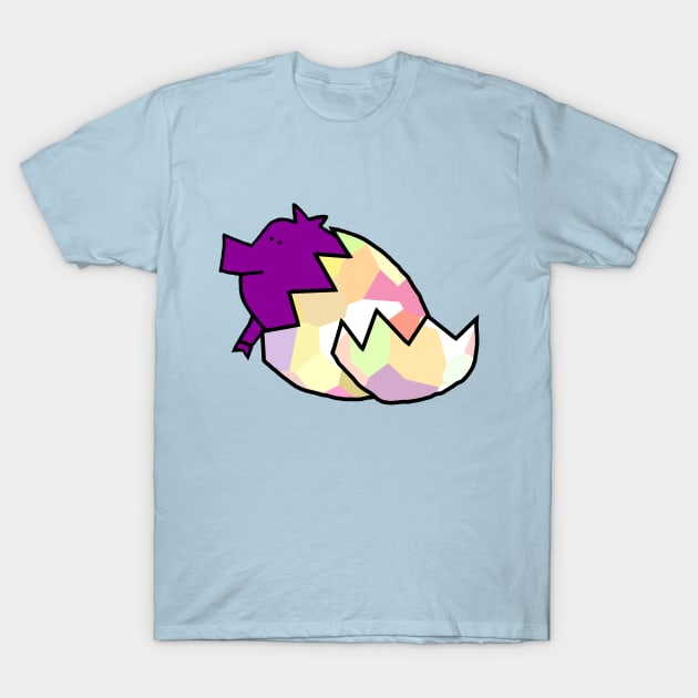 Cute Pig Hatching from Easter Egg T-Shirt by ellenhenryart